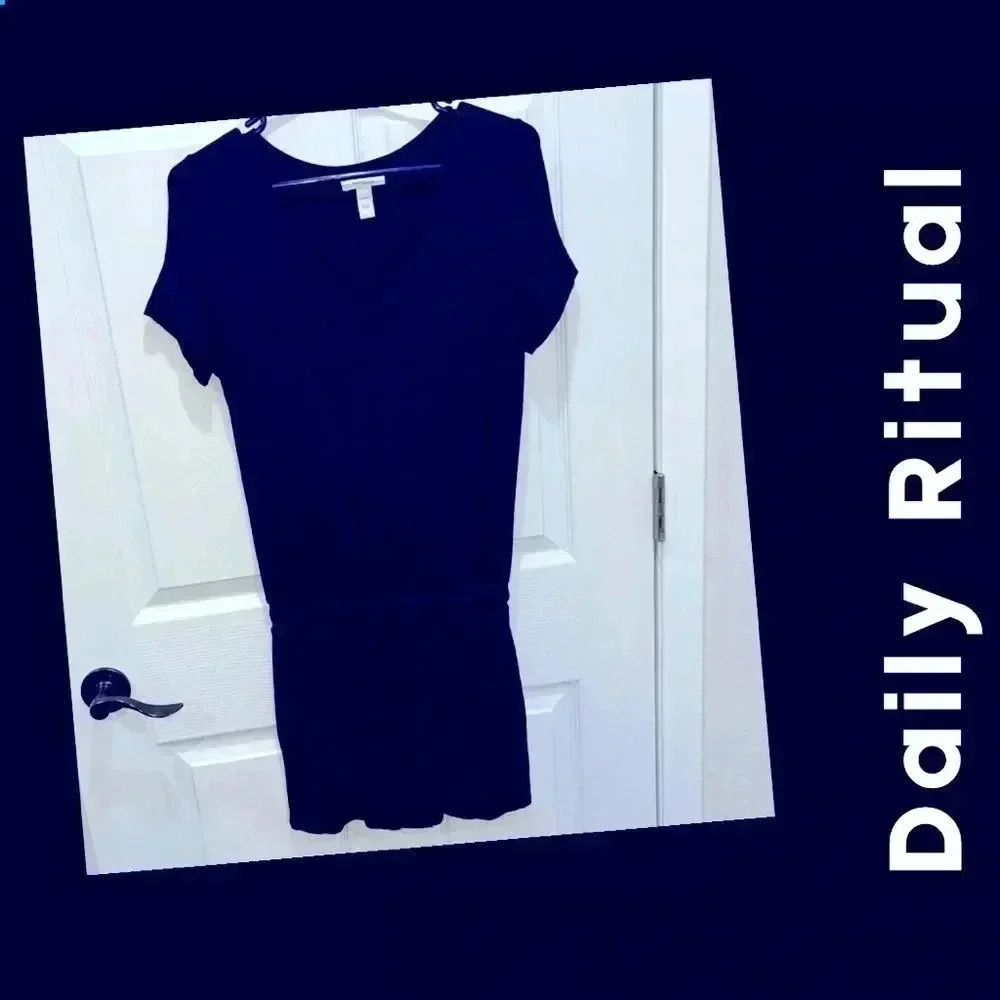 Daily Ritual Shorts Romper One piece Navy Blue